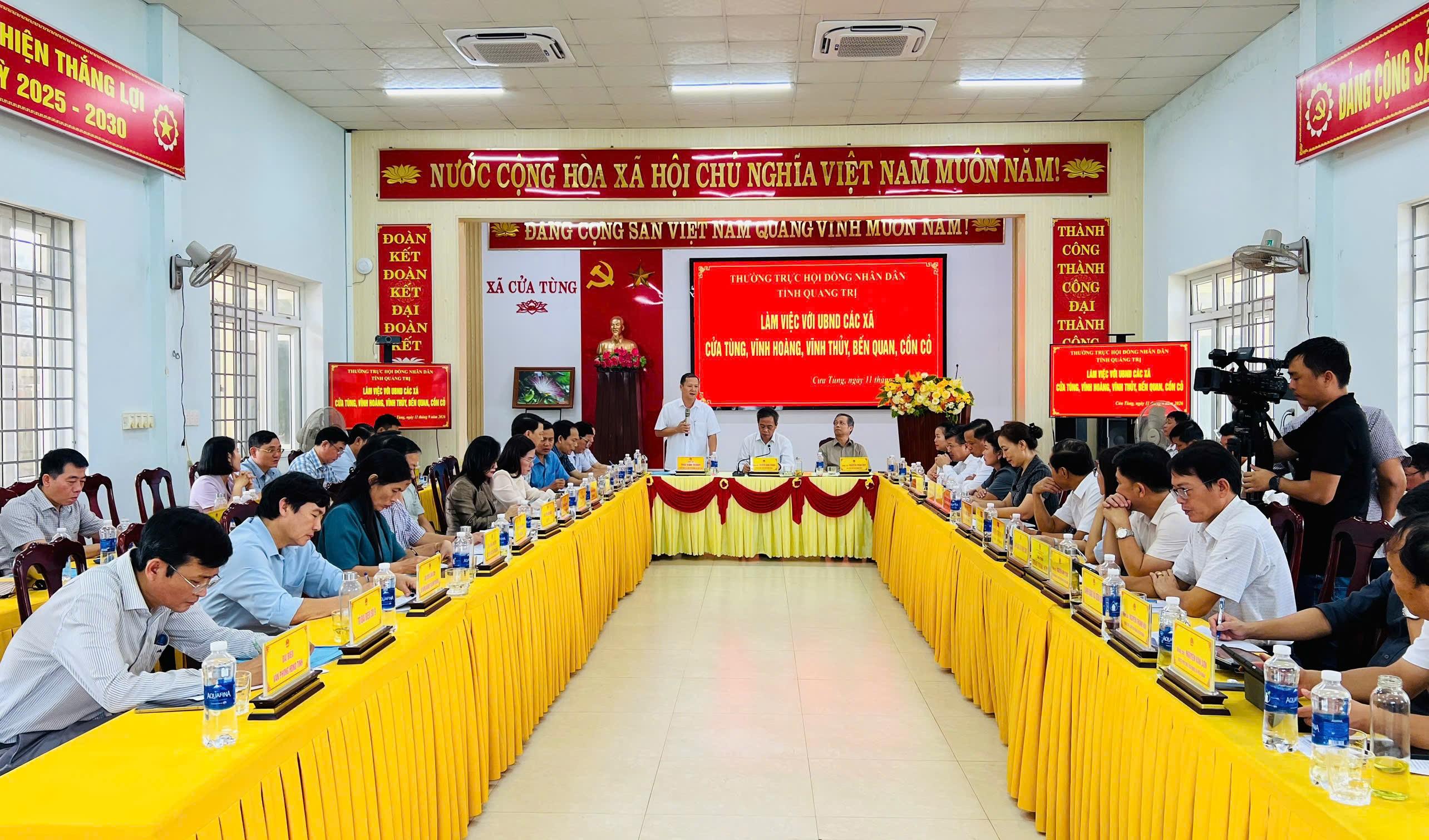 Thường trực HĐND tỉnh làm việc với các địa phương thuộc Đơn vị bầu cử số 09