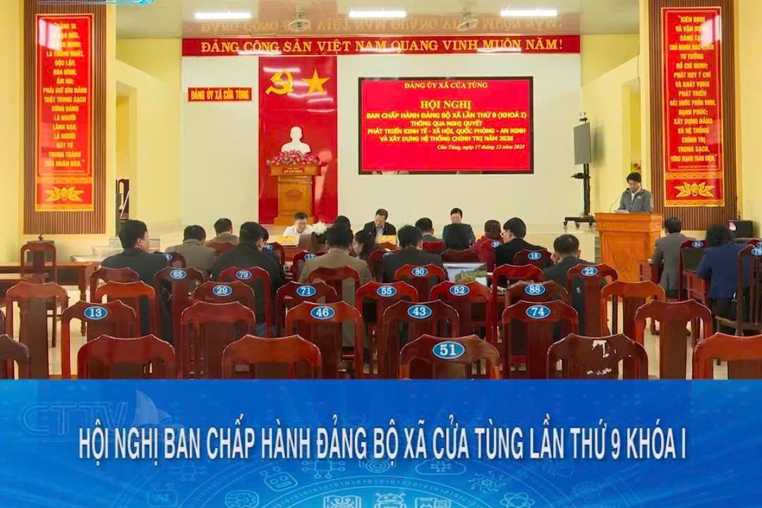 (Video) Đảng ủy xã Cửa Tùng tổ chức Hội nghị Ban Chấp hành Đảng bộ lần thứ 9, khóa I