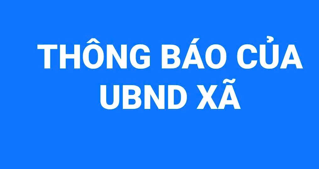 THÔNG BÁO Về việc công khai trường hợp mất giấy chứng nhận quyền sử dụng đất